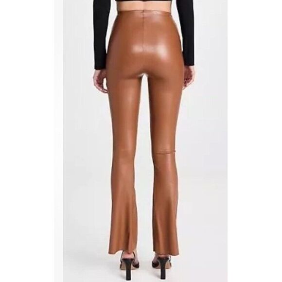 Commando Faux Leather Flared Legging‎ Cocoa Brown Perfect Control Sz XS - Picture 3 of 10